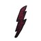 4.5" Magenta Lightning Patch Iron On Sequin Bolt Patch for Hats Jackets Backpacks Socks Clothing